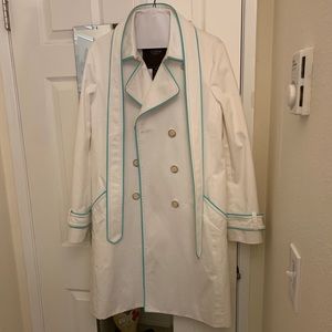 White Vintage Coach Trench coat